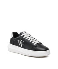 CALVIN KLEIN CK JEANS  Chunky Cupsole Sneakers in pelle black - Scarpe Donna - 3