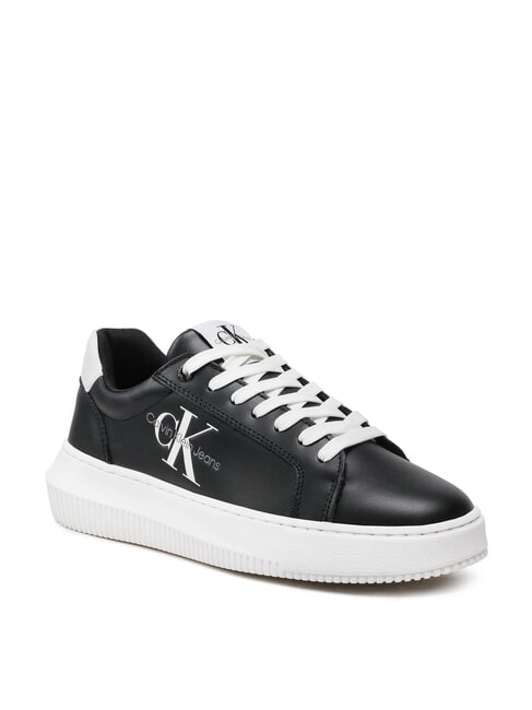 CK JEANS  Chunky Cupsole Sneakers in pelle black - Scarpe Donna