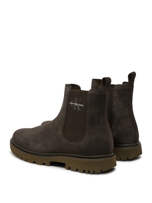 CK JEANS Stivaletti in pelle scamosciata brown - Scarpe Uomo