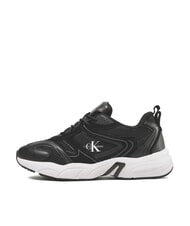CALVIN KLEIN CK JEANS Retro Tennis Sneakers in pelle black - Scarpe Uomo - 4