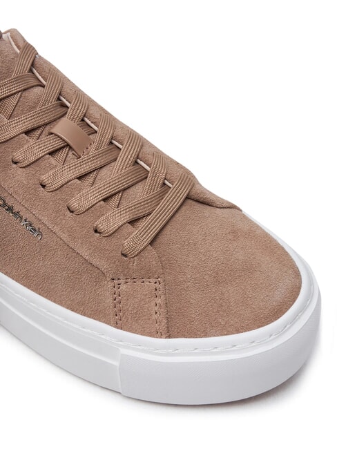 FLATFORM CUP LACE UP Sneakers in pelle suede brown - Scarpe Donna