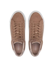 CALVIN KLEIN FLATFORM CUP LACE UP Sneakers in pelle suede brown - Scarpe Donna - 4
