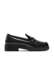 CALVIN KLEIN LOAFER BAR SAFF Mocassini in pelle con inserto saffiano black - Scarpe Donna - 2