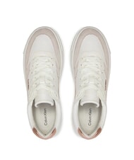 CALVIN KLEIN FF CUPSOLE LACE UP Sneakers in pelle white - Scarpe Donna - 4