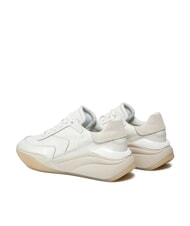 CALVIN KLEIN WEDGE MONO Sneakers in pelle white - Scarpe Donna - 6