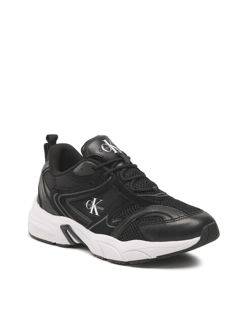 CK JEANS Retro Tennis Sneakers in pelle black - Scarpe Uomo