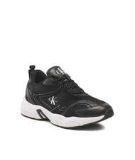 CALVIN KLEIN CK JEANS Retro Tennis Sneakers in pelle black - Scarpe Uomo - 3