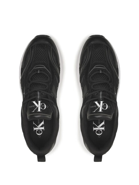 CK JEANS Retro Tennis Sneakers in pelle black - Scarpe Uomo