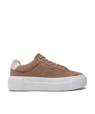 CALVIN KLEIN FLATFORM CUP LACE UP Sneakers in pelle suede brown - Scarpe Donna - 2