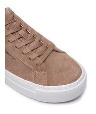 CALVIN KLEIN FLATFORM CUP LACE UP Sneakers in pelle suede brown - Scarpe Donna - 3