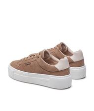 CALVIN KLEIN FLATFORM CUP LACE UP Sneakers in pelle suede brown - Scarpe Donna - 5