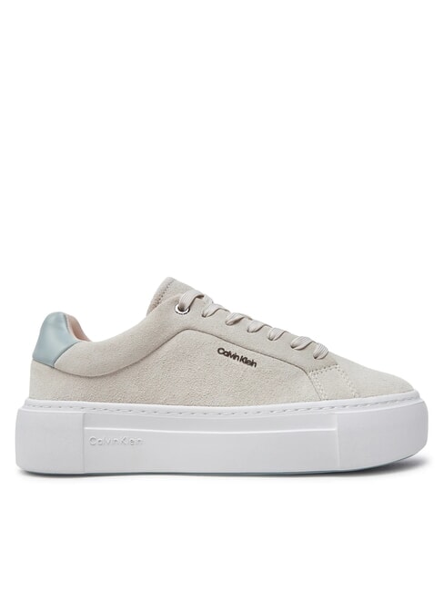 FLATFORM CUP LACE UP Sneakers in pelle suede beige - Scarpe Donna