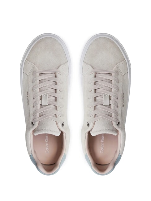 FLATFORM CUP LACE UP Sneakers in pelle suede beige - Scarpe Donna