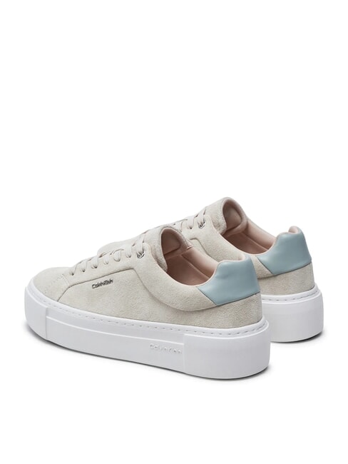 FLATFORM CUP LACE UP Sneakers in pelle suede beige - Scarpe Donna