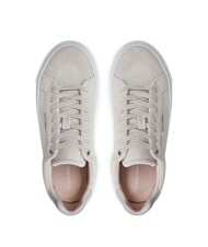 CALVIN KLEIN FLATFORM CUP LACE UP Sneakers in pelle suede beige - Scarpe Donna - 4