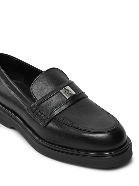 LOAFER W/HW LTH Mocassino in pelle black - Scarpe Donna