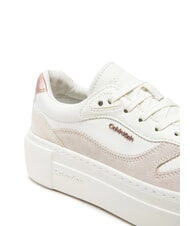 CALVIN KLEIN FF CUPSOLE LACE UP Sneakers in pelle white - Scarpe Donna - 3