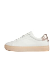 CALVIN KLEIN CUPSOLE LACE UP PEARL Sneakers in pelle white - Scarpe Donna - 4