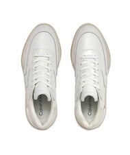 CALVIN KLEIN WEDGE MONO Sneakers in pelle white - Scarpe Donna - 5