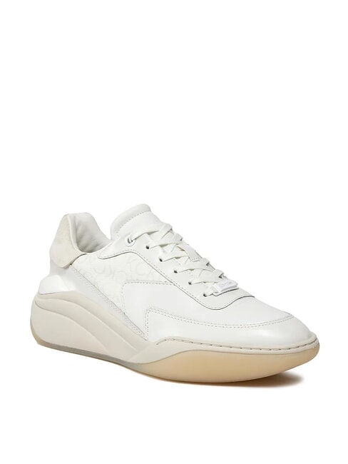 WEDGE MONO Sneakers in pelle white - Scarpe Donna