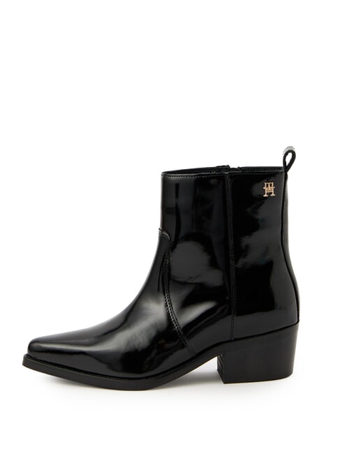 TH COWBOY Sivaletti texani in pelle lucida black - Scarpe Donna