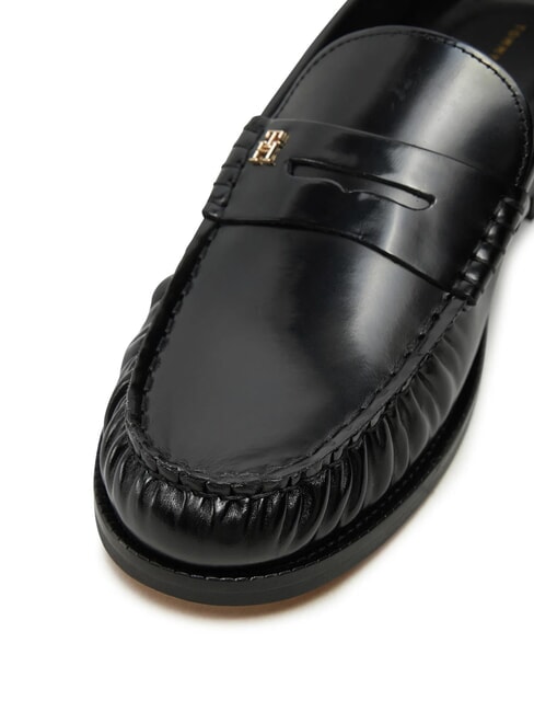 TH MONOGRAM Mocassini in pelle lucida black - Scarpe Donna
