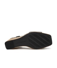 TOMMY HILFIGER TH MONOGRAM Sandali alti in pelle con zeppa black - Scarpe Donna - 6