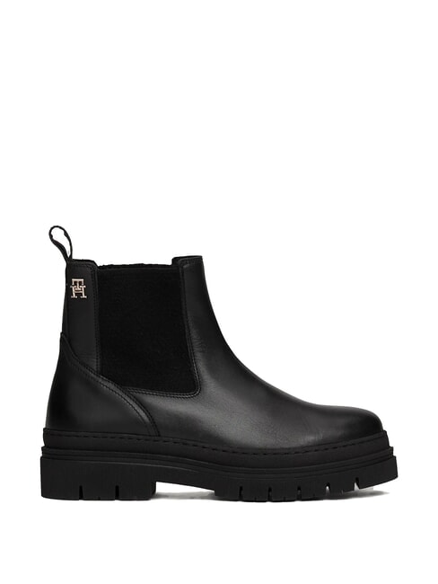 TH Stivaletti modello chelsea in pelle black - Scarpe Donna