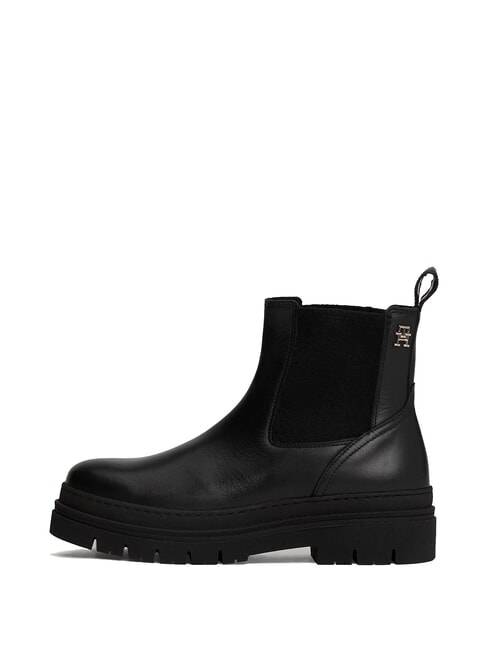 TH Stivaletti modello chelsea in pelle black - Scarpe Donna