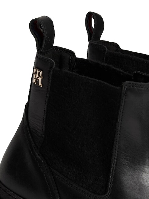 TH Stivaletti modello chelsea in pelle black - Scarpe Donna