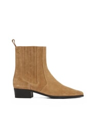 TOMMY HILFIGER COWBOY CHELSEA Stivaletti a punta in pelle scamosciata khaki - Scarpe Donna - 3