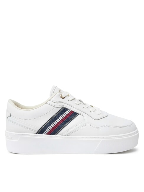STRIPES PLATFORM Sneakers alte in pelle ecru - Scarpe Donna