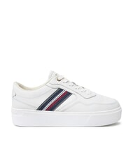 TOMMY HILFIGER STRIPES PLATFORM Sneakers alte in pelle ecru - Scarpe Donna - 2