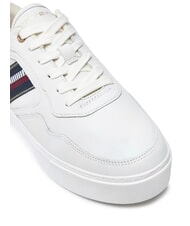 TOMMY HILFIGER STRIPES PLATFORM Sneakers alte in pelle ecru - Scarpe Donna - 3