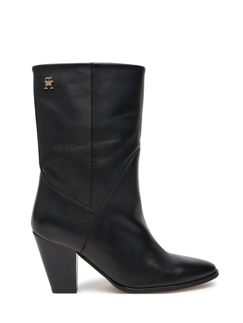 MID COWBOY Stivaletti in pelle con tacco black - Scarpe Donna