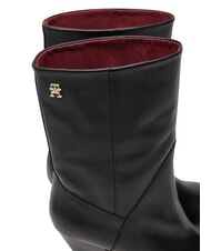 TOMMY HILFIGER MID COWBOY Stivaletti in pelle con tacco black - Scarpe Donna - 4