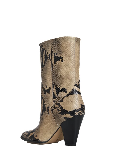 TH  Stivali texani in pelle beige - Scarpe Donna