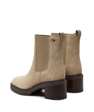 TOMMY HILFIGER FLAG MID HEEL Stivaletti in pelle scamosciata beige - Scarpe Donna - 6