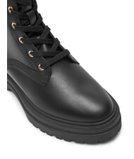 TOMMY HILFIGER TH ELASTIC RIB LACEUP Scarponcini stringati in pelle black - Scarpe Donna - 3