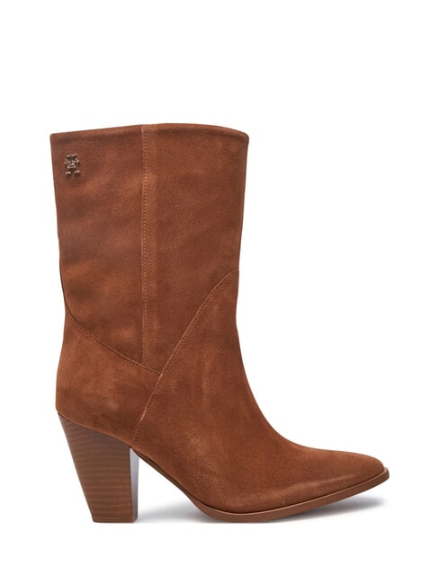 MID COWBOY Stivali texani in pelle scamosciata brown - Scarpe Donna