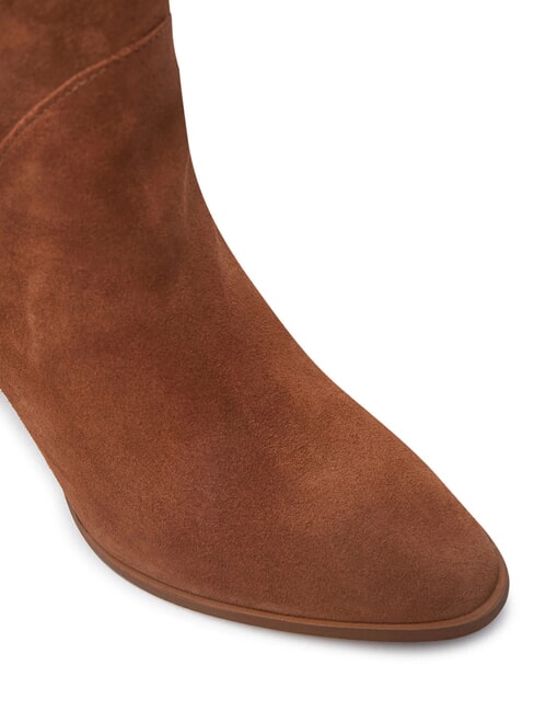 MID COWBOY Stivali texani in pelle scamosciata brown - Scarpe Donna