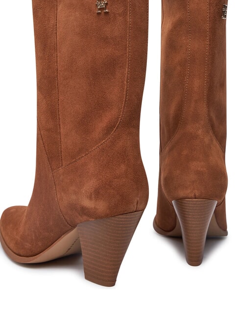 MID COWBOY Stivali texani in pelle scamosciata brown - Scarpe Donna