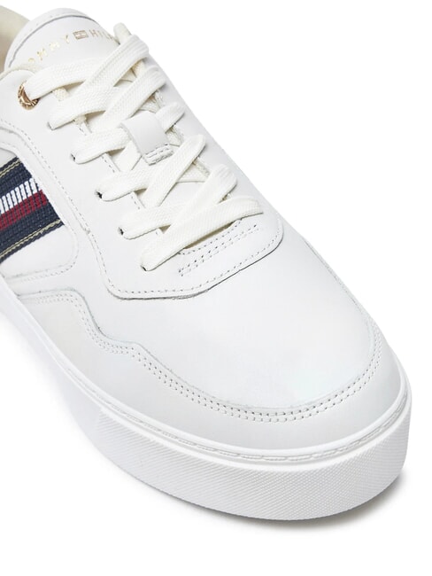 STRIPES PLATFORM Sneakers alte in pelle ecru - Scarpe Donna