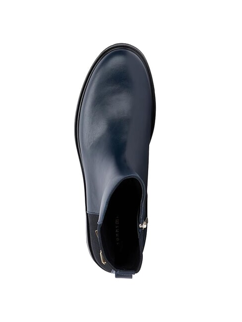 TH Stivaletti bassi in camoscio e pelle blue - Scarpe Donna