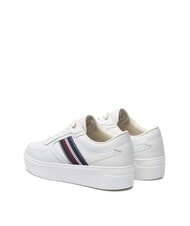 TOMMY HILFIGER STRIPES PLATFORM Sneakers alte in pelle ecru - Scarpe Donna - 5