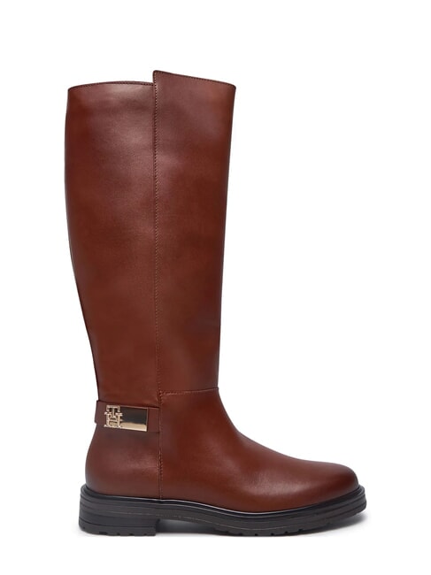 TH Stivali allti in pelle cognac brown - Scarpe Donna