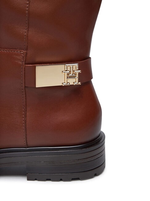 TH Stivali allti in pelle cognac brown - Scarpe Donna