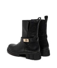 TOMMY HILFIGER BIKER Stivaletti in pelle con fibbia black - Scarpe Donna - 6