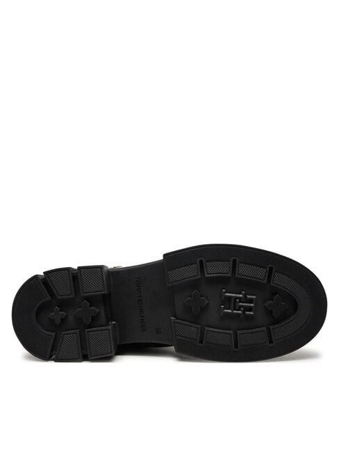 BIKER Stivaletti in pelle con fibbia black - Scarpe Donna
