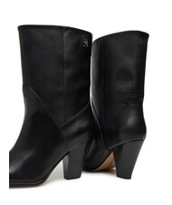 TOMMY HILFIGER MID COWBOY Stivaletti in pelle con tacco black - Scarpe Donna - 5